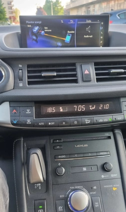 Lexus CT cena 75768 przebieg: 140200, rok produkcji 2018 z Kraków małe 497